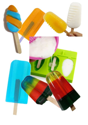 Popsicles Sudsy Pops DIY Kit with 2 Individual popsicle moulds
