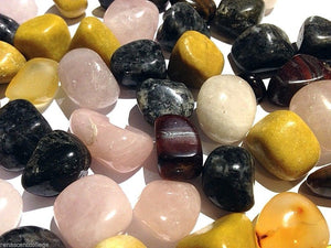 Tumbled Gemstones: Labradorite, Jasper, Rose Quartz RRP $70 250gm Assorted