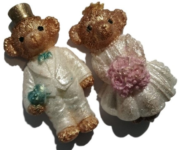 Teddy Wedding (2 Cavity) Silicone Mould