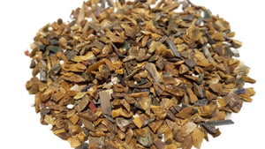Tiger Eye Rough Gemstone Chips x 100gm