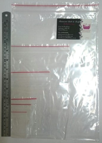 Self Seal Clear Zip Lock Plastic Bags 9x12 (A4) (230 x 305mm) x 100