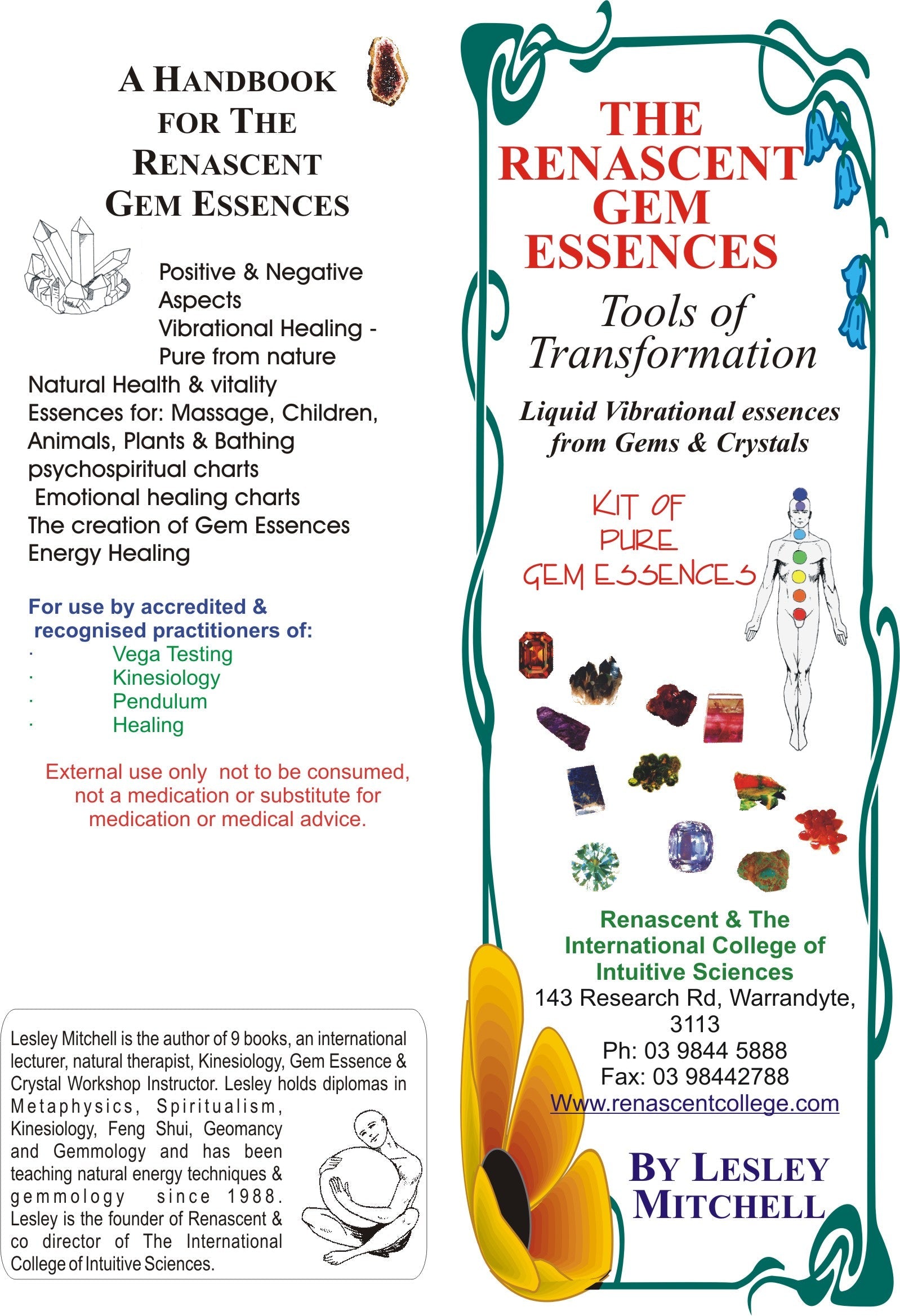 Blended Gem Essences - 10 Varieties, Stock Strength 10ml