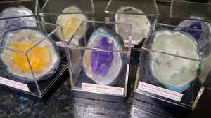 Geode Citrine Crystal Gem Specimen Soap Bar