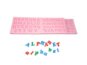Alphabet Numbers Silicone Mould