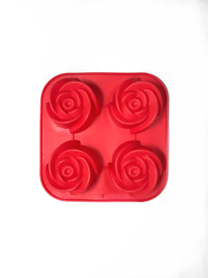 Rose Tray (4 Cavity) Silicone Mould