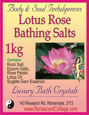 Bathing Crystals / Salts: Lotus Rose