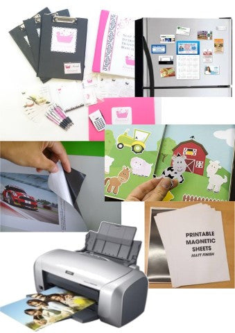 Magnetic A4 White Gloss Paper Printable