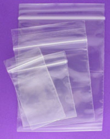 Self Seal Clear Zip Lock Plastic Bags 3x4in /75 x 100mm x 100