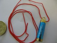 METAL PRAYER SUTRA SCROLL IN PENDANT